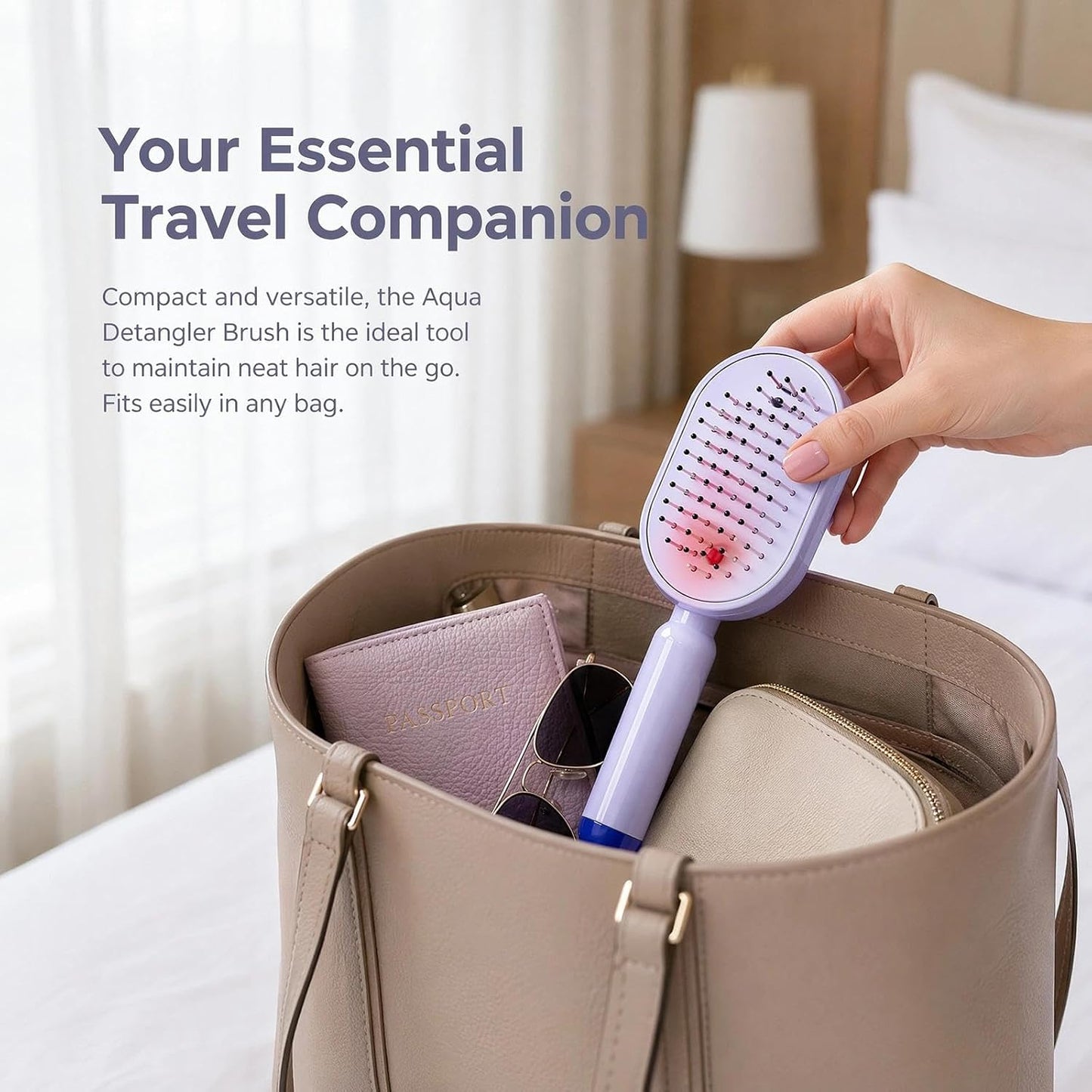 2026 New Electric Spray Air Cushion Massage Comb,3 in 1 Self-Clean Detangling Brush, Restores Silky Shine for Dry & Frizzy Hair, Premium Hair Care Tool for Women