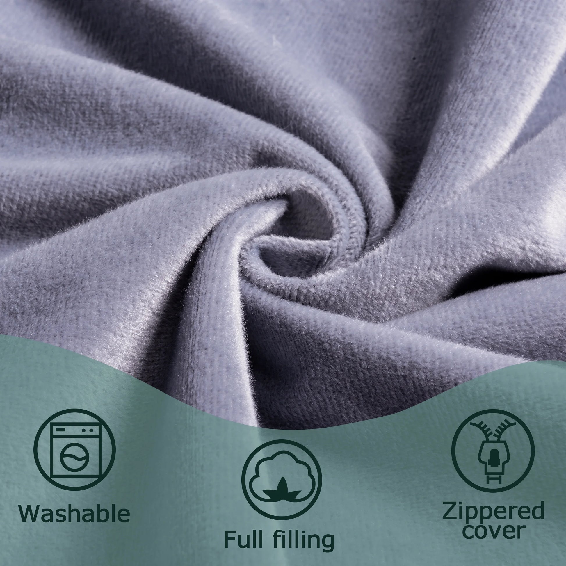 Pregnancy Pillow, U Shaped Full Body Maternity Pillow for Sleeping with Removable Cover, 57 Inch Grey