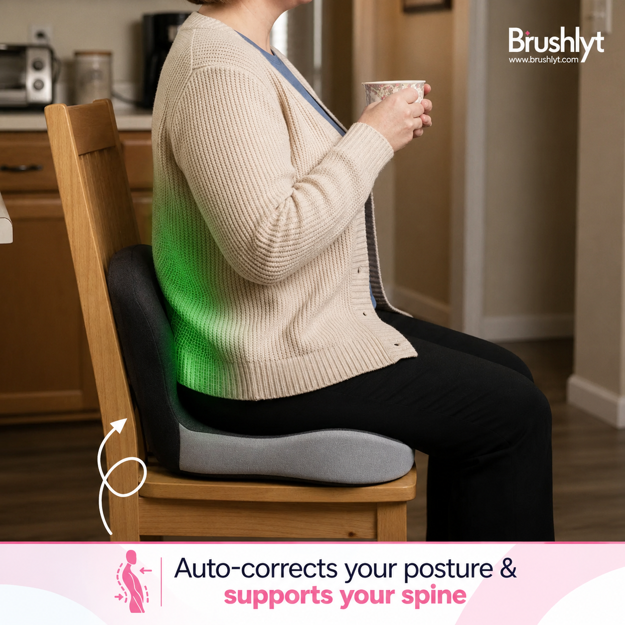 BRUSHLYT™ Orthopedic cushion
