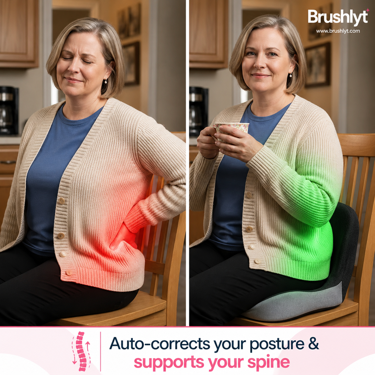 BRUSHLYT™ Orthopedic cushion