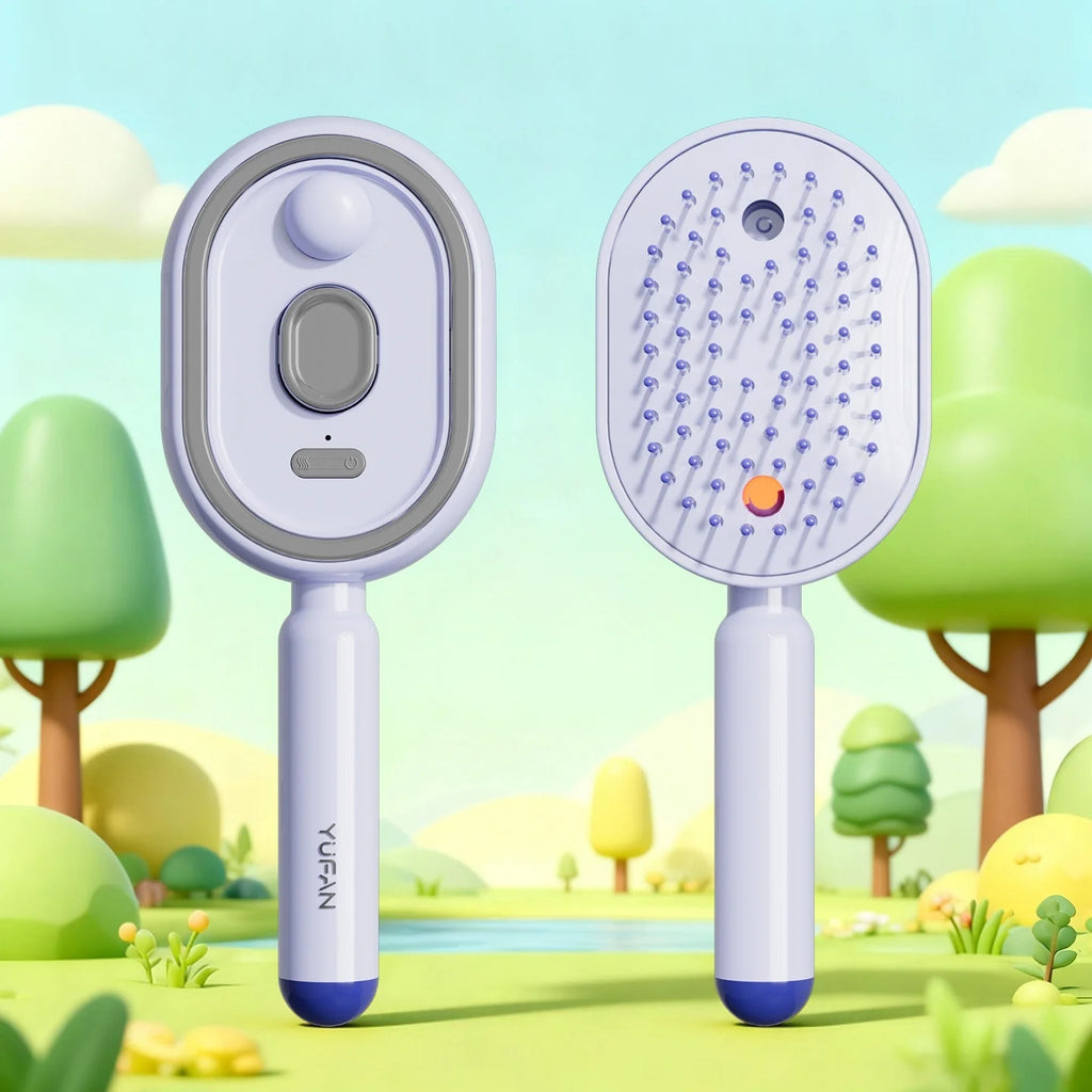 Electric Spray Airbag Massage Comb Essential Oil Atomized Hair Brush Anti-Static Salon Fluffy Modeling Hair Care Tools